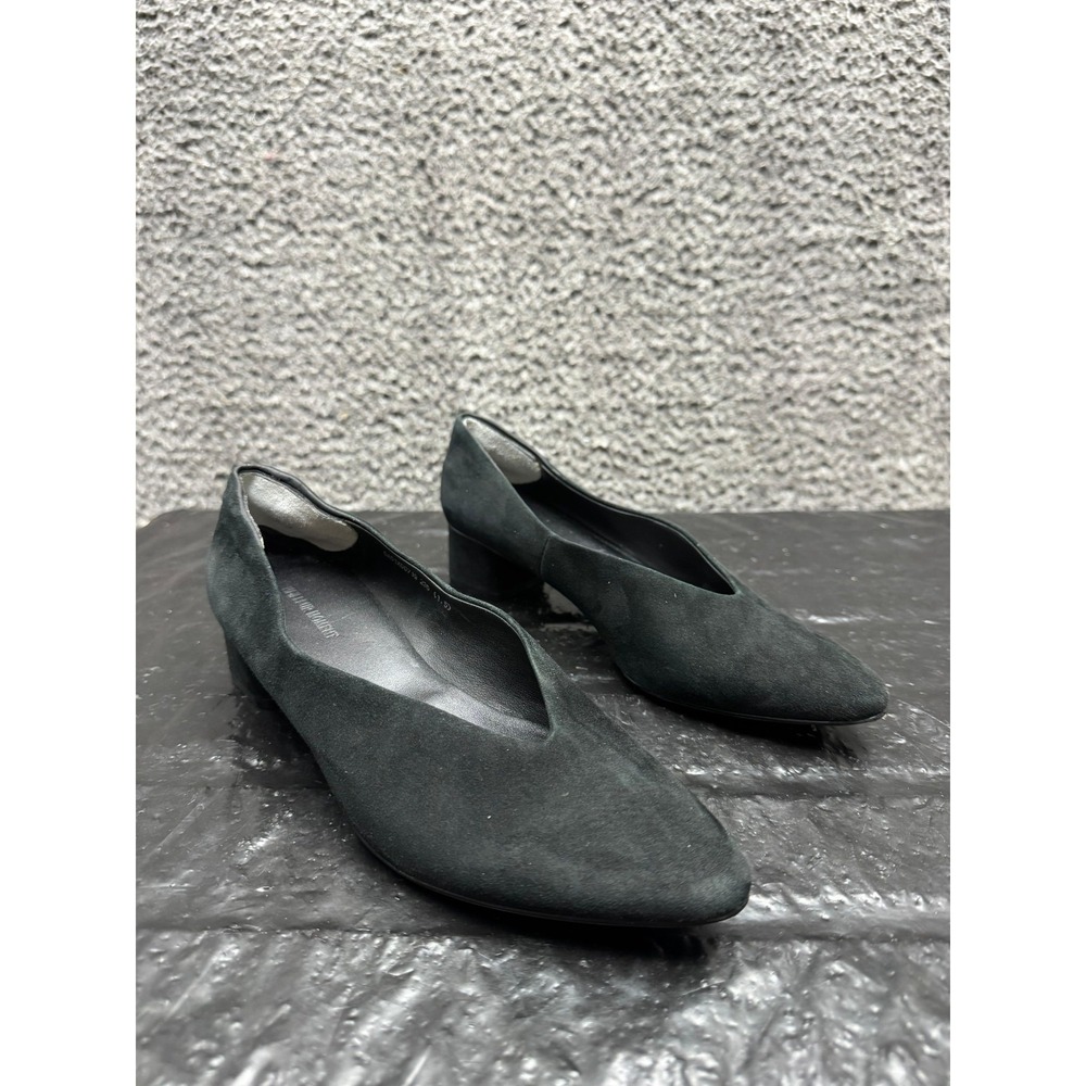 Meilleur Moment Suede Slip On Pointed Toe Pumps Black Womens Size 235(1.5) 7 US